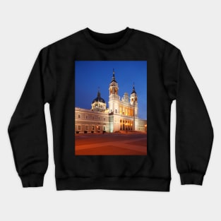 Almudena Cathedral, Catedral de la Almudena, Madrid, Spain, Europe Crewneck Sweatshirt